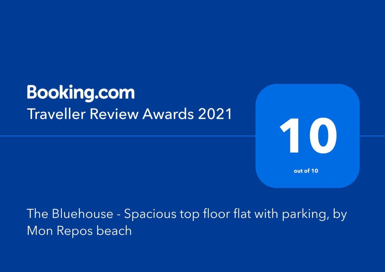 The Bluehouse - Spacious Top Floor Flat With Parking, By Mon Repos Beach Corfu  Экстерьер фото